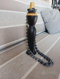 Collana in alluminio bicolore