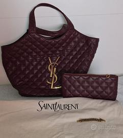 Borsa Icare YSL in nappa trapuntata grande