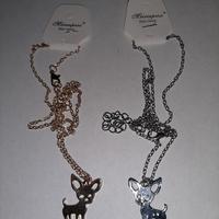 CHIHUAHUA CANE COLLANE+ORECCHINI