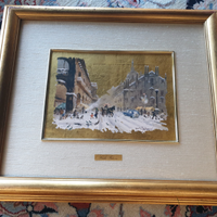 Serigrafia su foglia oro Giulio Falzoni