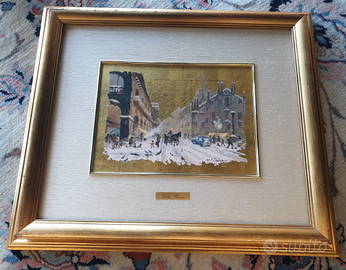 Serigrafia su foglia oro Giulio Falzoni