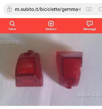 Gemma fanale posteriore bici vintage