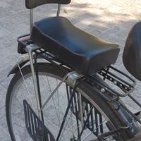 Seggiolino imbottito bicicletta, al portapacco