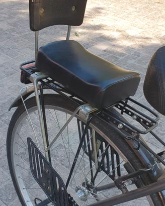 Seggiolino imbottito bicicletta, al portapacco