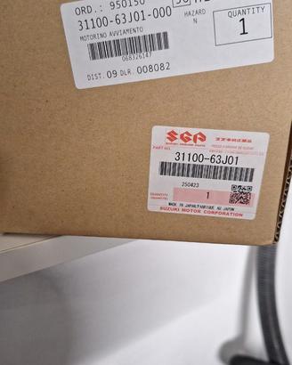 Motorino avviamento Suzuki cod.  31100-63J01-000