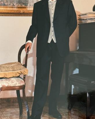 Abito da cerimonia Novecento tg. 52 nero/grigio