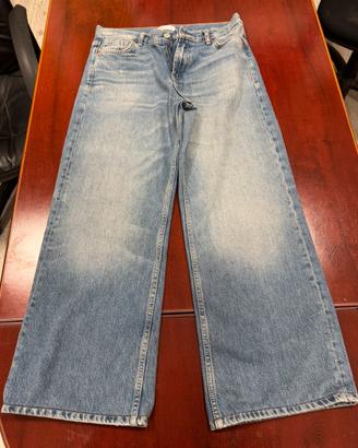 Jeans Zara wide leg vita media