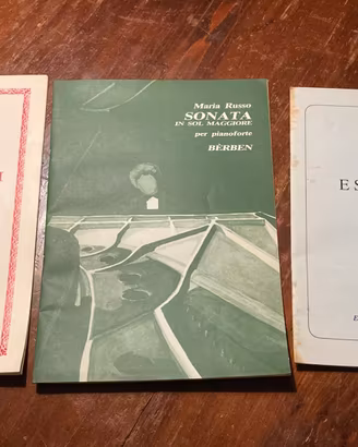 Tre spartiti pianoforte Maria Russo