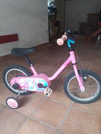 Bicicletta bimba 1-3 anni con  rotelle