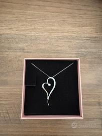 Collana Stroili oro bianco con cuore