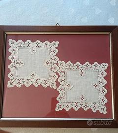 quadro con pizzo a tombolo