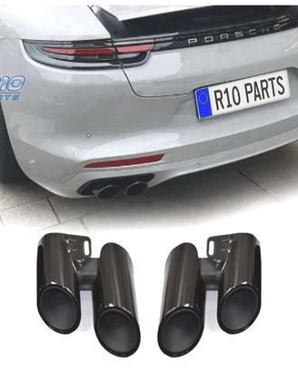 TERMINALI SCARICO PORSCHE PANAMERA 17- LOOK S NERO