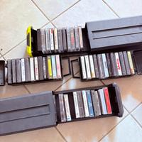 45 musicassette vintage con contenitori inclusi