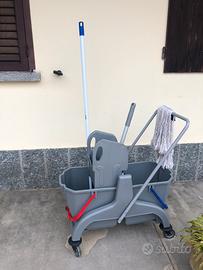 Carrello lavapavimenti professionale 34 litri