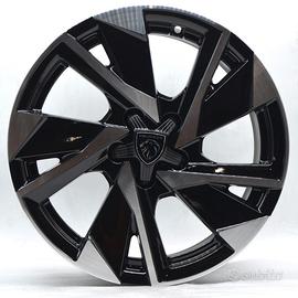4 cerchi lega peugeot 308 halong r17 lt3632