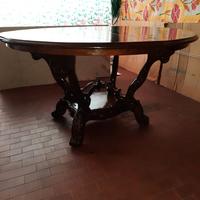 TAVOLO NOCE MASSELLO DELLA METÀ DELL'800