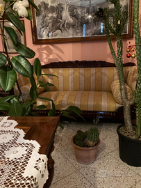 Divano stile impero in noce