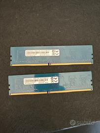 2x4gb di RAM DDR4 PC4-2666 1Rx16
