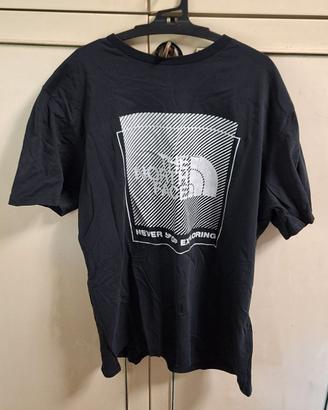 The North Face T-Shirt Uomo Nera Tg. L 100% Cotone