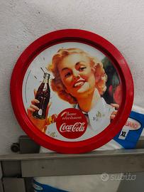 vassoio rotondo in metallo da collezione Coca-Cola
