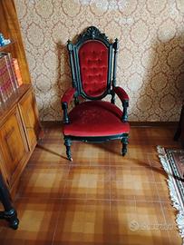 Salotto con credenza tavolino e consolle