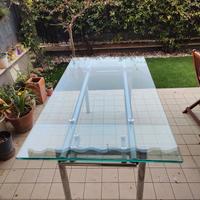 Tavolo cristallo allungabile 