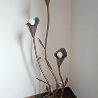 PIANTANA IN RAME 3 LUCI