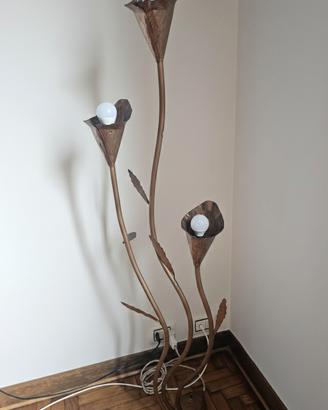 PIANTANA IN RAME 3 LUCI