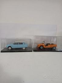 Lotto 2 auto 1:24 Citroen Ami 6 + Mehari, nuove.