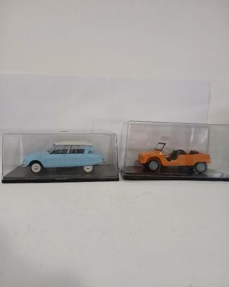 Lotto 2 auto 1:24 Citroen Ami 6 + Mehari, nuove.