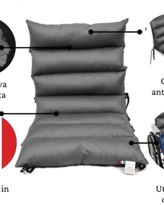 Cuscino per carrozzina disabili