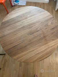 tavolo rotondo legno + coppia di sedie