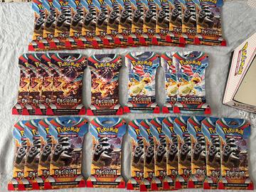 Pokemon TCG 100 Sleeved Booster Packs Collection