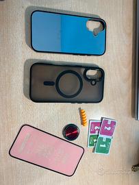 Kit Iphone 16 pellicola ceramic + 2 cover