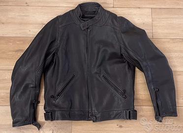 Giacca moto Dainese in pelle nera per uomo