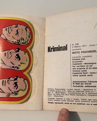 Kriminal - 6 nr - 1 con adesivi - anche singoli