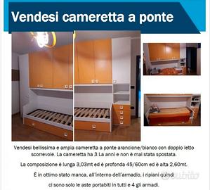 Cameretta a ponte arancio