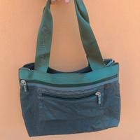 Borsa Samsonite verde con tracolla rimovibile