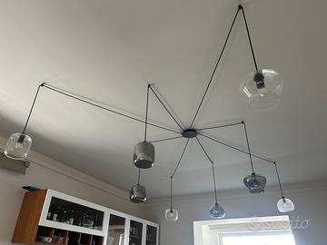 Lampadario Design "Spider" - 8 Luci