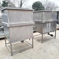 2 cisterne inox con coperchio usate