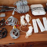 consolle wii con molti accessori