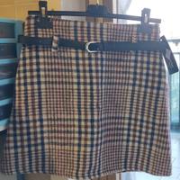 Gonna di lana quadrettata S