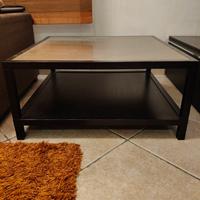 tavolino in wenge e vetro