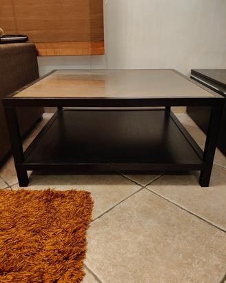 tavolino in wenge e vetro