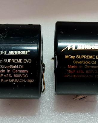 Mundorf Supreme EVO Silver Gold Oil 10 µF 800 V 