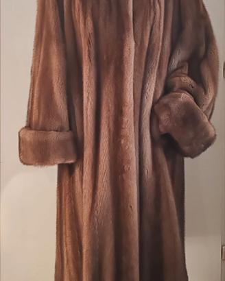 Cappotto lungo in pelliccia  di visone