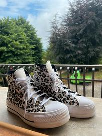 converse platform leopardate