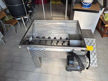Pigiaraspatrice elettrica per uva in acciaio Inox