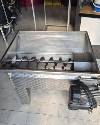 Pigiaraspatrice elettrica per uva in acciaio Inox