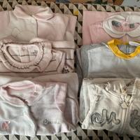 Lotto di 27 capi abbigliamento neonata/bambina